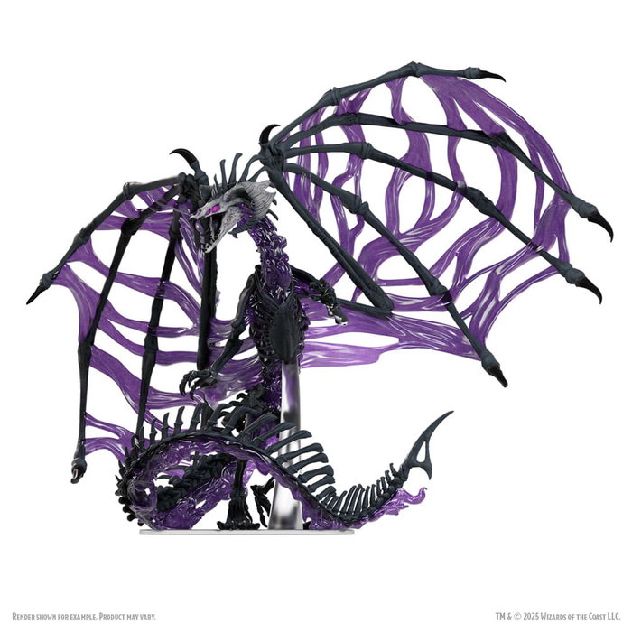 D&D Icons of the Realms miniature prépeinte "Boxed Miniature" Black Dracolich 30 cm D&D Icons of the Realms miniature prépeinte "Boxed Miniature" Black Dracolich 30 cm