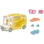 Sylvanian Families 5744 - Bus de jeu transformable en cour de récréation avec balançoire et tourniquet