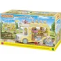 Sylvanian Families 5744 - Bus de jeu transformable en cour de récréation avec balançoire et tourniquet