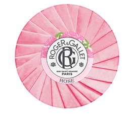 Roger & Gallet Savon Parfumé ROSE - Essence de Rose, Nettoyage Doux, Mousse Riche, Fragrance Fleurie, 100g