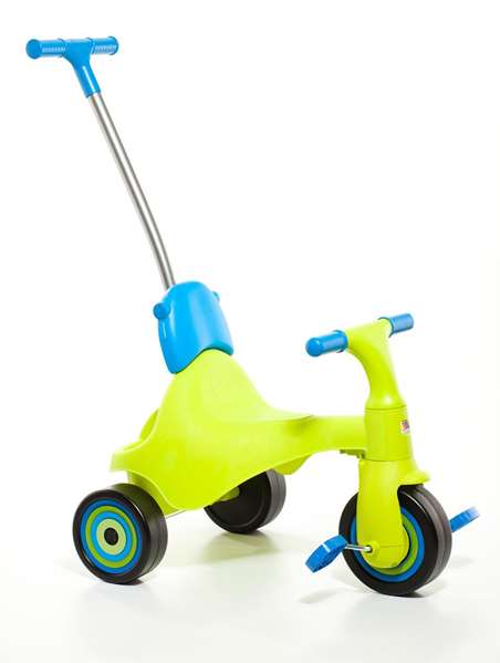 Molto Triciclo Urban Trike City Vert - Tricycle 5 en 1 pour Enfant (89 cm, Dès 10 Mois) en Métal et Plastique