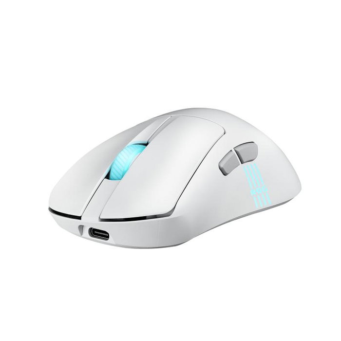 Asus ROG KERIS II ORIGIN - Souris Gaming sans fil légère, Bluetooth / 2.4 GHz, 42 000 DPI, Switchs mécaniques ROG, capteur AimPoint Pro, blanc - Ref. 90MP04A0-BMUA10