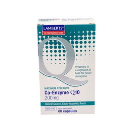LAMBERTS Coenzyme Q10 200 mg, 60 capsules