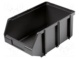 KISTENBERG Conteneur cuvette CLICK BOX noir 300x200x140mm