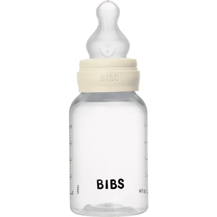 Bibs Biberon bébé avec embout rond en silicone, 150 ml, Ivory Bibs Biberon bébé avec embout rond en silicone, 150 ml, Ivory