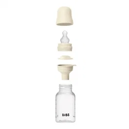 Bibs Biberon bébé avec embout rond en silicone, 150 ml, Ivory