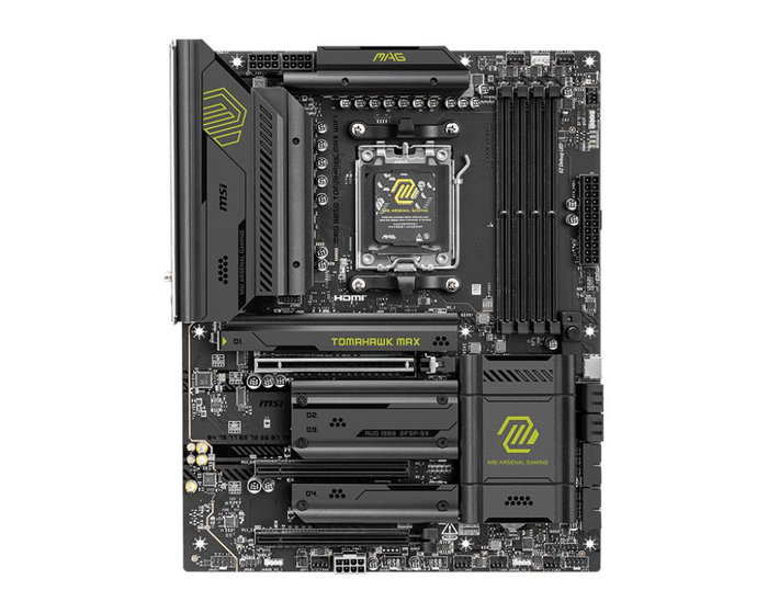 MSI Carte Mère MAG B850 Tomahawk, Socket AM5, DDR5, PCIe 5.0, Wi-Fi 7, ATX