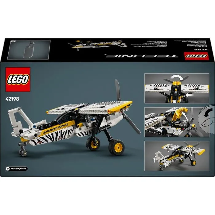 LEGO Technic 42198 Avion de brousse - Jeu de construction pour garçons dès 8 ans, 333 pièces avec hélice et ailerons