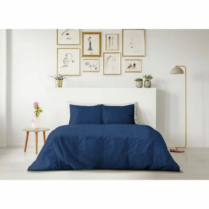 Lovely Home Parure de couette bleu foncé 240x260 cm Lovely Home Parure de couette bleu foncé 240x260 cm