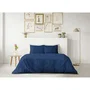 Lovely Home Parure de couette 100% coton bleu 240x260 cm