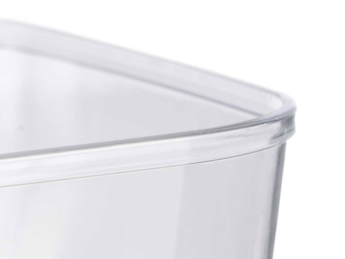 Leknes Bol Carré Transparent 5 L Plastique 25,5 x 25,5 x 12,3 cm (Set de 24)