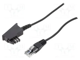 GOOBAY Câble téléphonique RJ45 vers TAE F 6m Noir