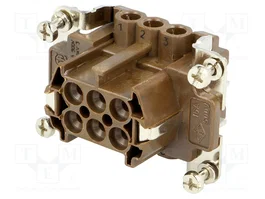 ILME Connecteur HDC femelle 180 °C 16A 500V 6+PE taille 44.27