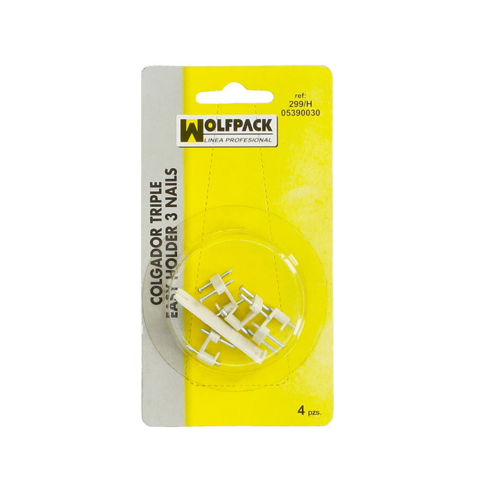 Wolfpack Linea Profesional Hanger 299 H, Pack de 4 unités par clouage