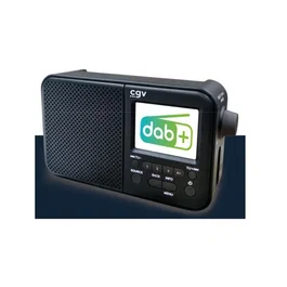 CGV DR7+ Radio portable DAB+ et FM avec écran couleur TFT 2,4", prise casque et mode éco-consommation
