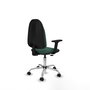 PIQUERAS Y CRESPO Chaise de bureau Algarra, Vert bouteille, Accoudoirs 2D
