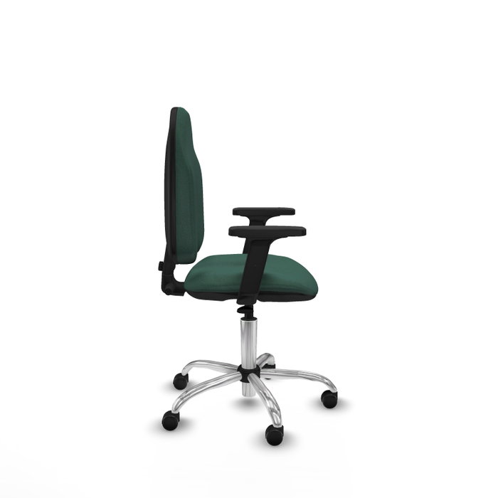 PIQUERAS Y CRESPO Chaise de bureau Algarra, Vert bouteille, Accoudoirs 2D