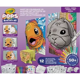 Crayola POPS - Coffret Cadeau Color Pops 3D - Plus de 12 Activités de Dessin en 3D - À Partir de 6 Ans