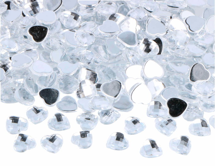 Innspiro Gemas decorativas acrílicas cœur transparent 10x10mm 1000u. Innspiro Gemas decorativas acrílicas cœur transparent 10x10mm 1000u.