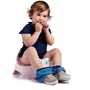 Thermobaby Pot Rigolo pour bébé - Pot d'apprentissage de la propreté ludique et stable avec surface antidérapante - Rose poudré - Dimensions 31x31x22 cm