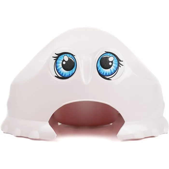 Thermobaby Pot Rigolo pour bébé - Pot d'apprentissage de la propreté ludique et stable avec surface antidérapante - Rose poudré - Dimensions 31x31x22 cm