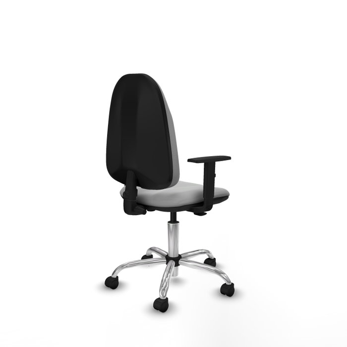 PIQUERAS Y CRESPO Chaise de bureau Algarra, Similicuir Gris clair, Accoudoirs 1D PIQUERAS Y CRESPO Chaise de bureau Algarra, Similicuir Gris clair, Accoudoirs 1D