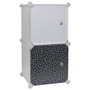 Home Deco Kids Étagère Modulaire 2 Cubes Bleu