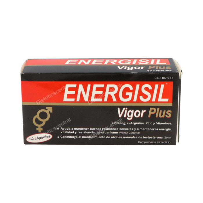 Energisil Vigor Plus Ginseng Arginine 60 gélules Complément Alimentaire Testostérone Zinc Energisil Vigor Plus Ginseng Arginine 60 gélules Complément Alimentaire Testostérone Zinc