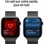 Apple Watch Series 10 GPS + Cellular - 46mm - Boîtier Slate Titanium - Bracelet Slate Milanese Loop - M/L