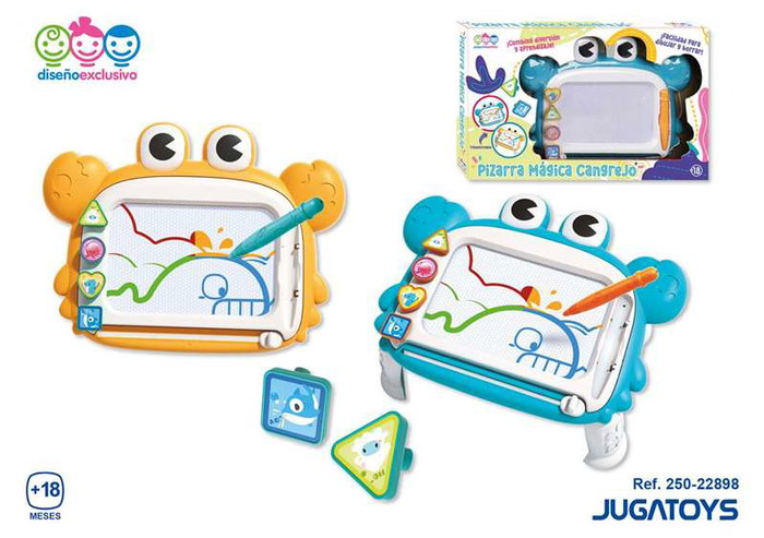 Jugatoys - pequeñ@sartistas Ardoise magique Crabe avec accessoires - Modèles assortis