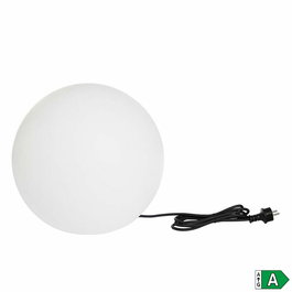 LUMISKY Bobby W50 - Boule lumineuse LED pour extérieur, blanc froid, filaire E27, 50 cm, design moderne