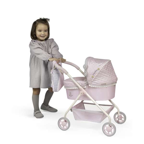 Decuevas Ma Première Poussette pour Poupée Sophie - Pour Poupées Jusqu'à 42 cm - Âge Minimum 3 Ans - Dimensions 35x50x56 cm