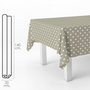 ORYX Nappe en rouleau beige à pois, 140 cm x 20 m