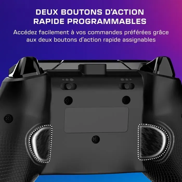 Turtle Beach Manette de jeu Afterglow Wave TBC-2002-05 RGB filaire pour Xbox et PC, Noir, éclairage personnalisable et gâchettes ajustables Turtle Beach Manette de jeu Afterglow Wave TBC-2002-05 RGB filaire pour Xbox et PC, Noir, éclairage personnalisable et gâchettes ajustables