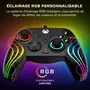 Turtle Beach Manette de jeu Afterglow Wave TBC-2002-05 RGB filaire pour Xbox et PC, Noir, éclairage personnalisable et gâchettes ajustables