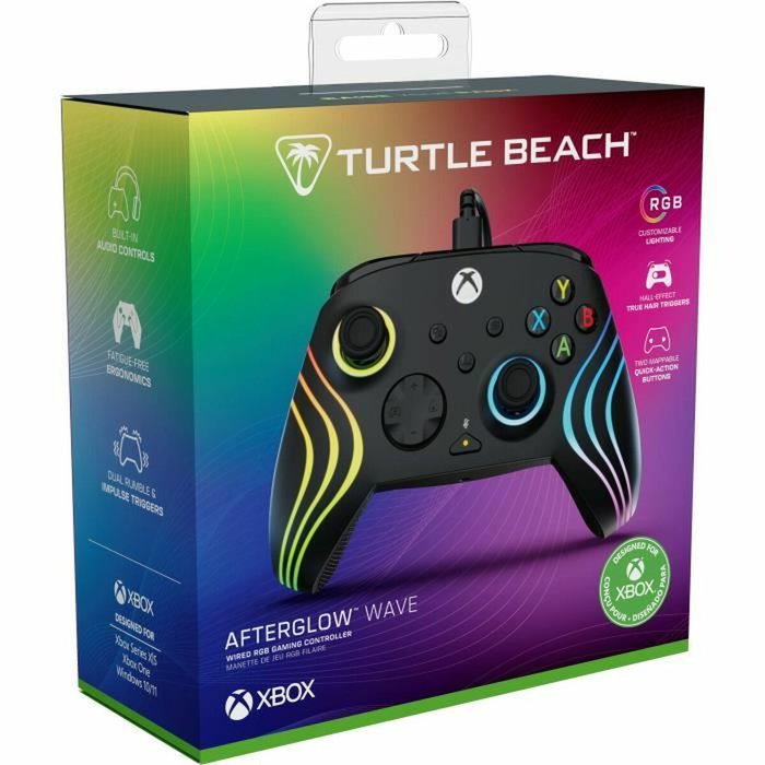 Turtle Beach Afterglow Wave - Manette de jeu RGB Noir Turtle Beach Afterglow Wave - Manette de jeu RGB Noir