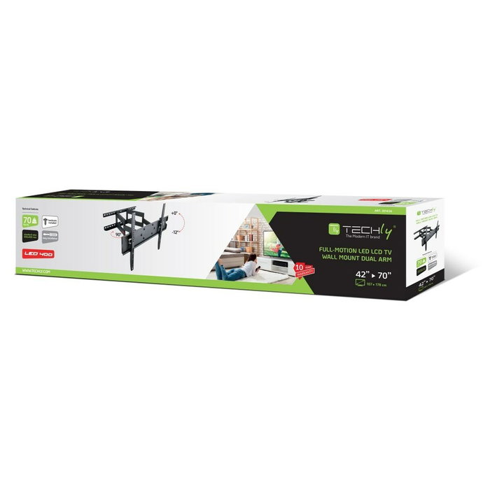 Techly 301436 Support de table d'écran 42-70 pouces