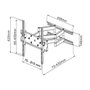 Techly 301436 Support de table d'écran 42-70 pouces