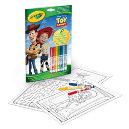 Crayola Livre d'activités et de coloriage Toy Story avec 7 feutres lavables