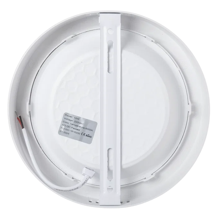 Plafonnier de Surface LED 12W 1200Lm 6000K Blanco Frío IP20
