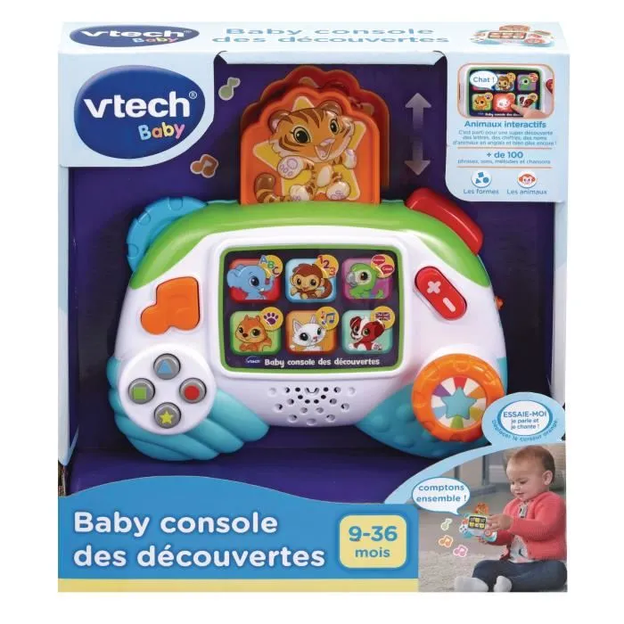VTECH BABY - Baby Console des Découvertes - Jouet d'éveil éducatif interactif pour bébés de 9 à 36 mois