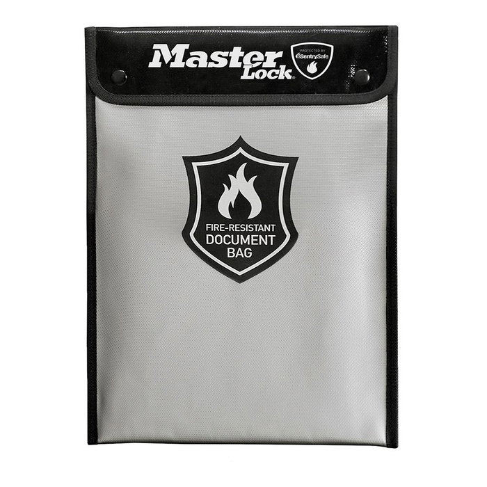 Master Lock Sac à documents ignifuge pour format A4, 2,8L
