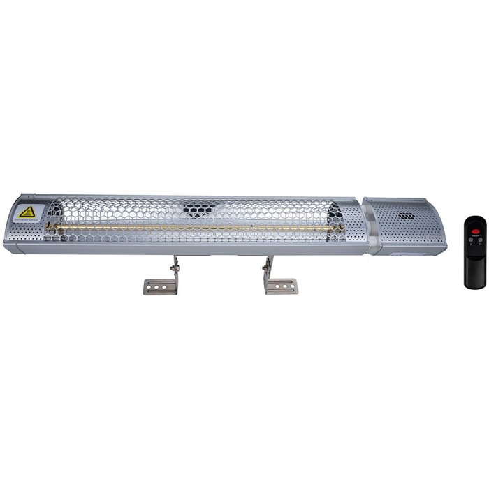 Alpina Estufa de Cuarzo Murale pour Extérieur 2000W avec Télécommande IP55 – Surface chauffage 12-18 m² – 67,5 x 10,5 x 7,5 cm Alpina Estufa de Cuarzo Murale pour Extérieur 2000W avec Télécommande IP55 – Surface chauffage 12-18 m² – 67,5 x 10,5 x 7,5 cm