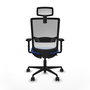 Piqueras Y Crespo Haches Chaise de Bureau Sincro/Traslack Bleu et Blanc