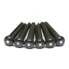 GRAPHTECH TUSQ Chevilles de Chevalet Style Martin Noir avec Point Nacre