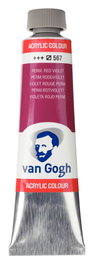 Van Gogh Peinture acrylique Violet rougeâtre permanent 567, 40 ml