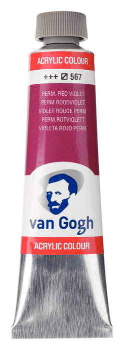 Van Gogh Peinture acrylique Violet rougeâtre permanent 567, 40 ml Van Gogh Peinture acrylique Violet rougeâtre permanent 567, 40 ml