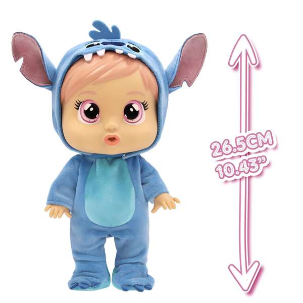 Imc Toys Muñeco Bebé Llorón Loving Care Disney W2 Stitch 27,4 Cm