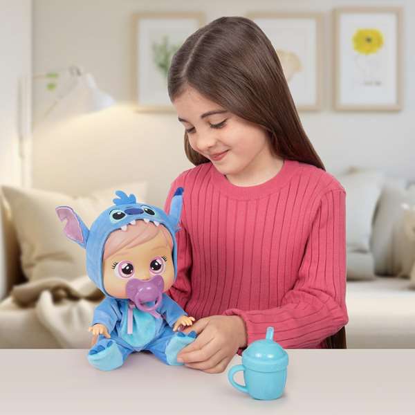 Imc Toys Muñeco Bebé Llorón Loving Care Disney W2 Stitch 27,4 Cm