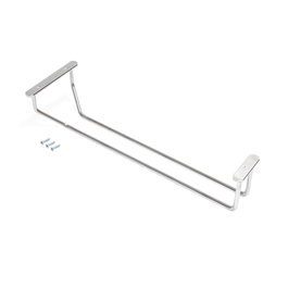 Emuca Porte-verres pour meubles Supra 1 rangée, longueur 340mm, Acier, Chromé